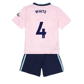 Arsenal Benjamin White #4 kläder Barn 2022-23 Tredje Tröja Kortärmad (+ korta byxor)